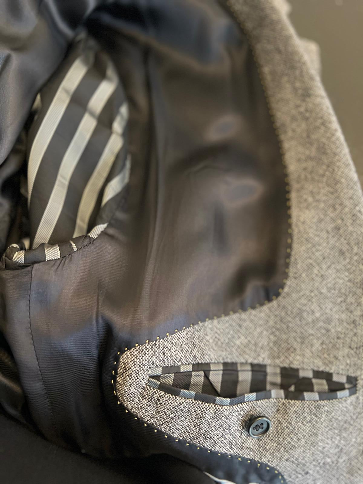 The Wrapped Herringbone Blazer