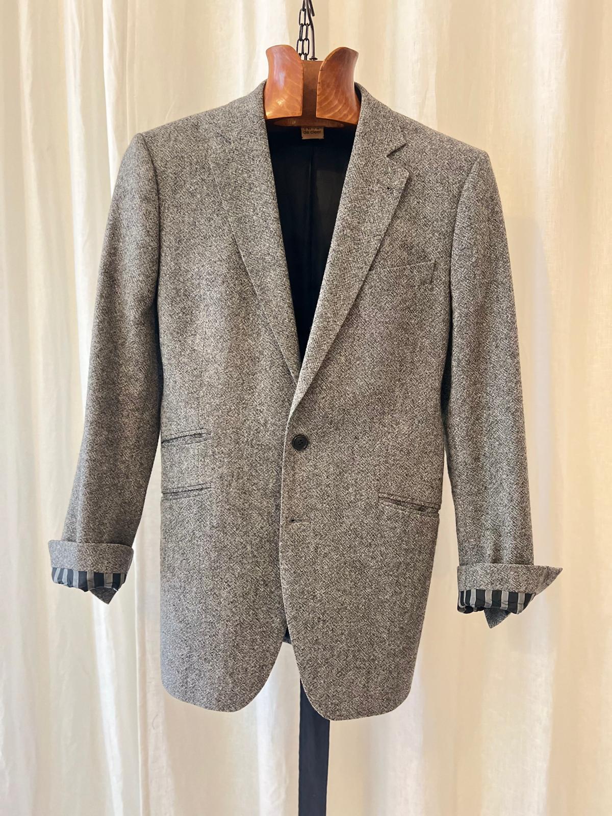 The Wrapped Herringbone Blazer
