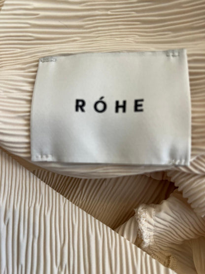 RÓHE Sculpted Pleated Blouse – Cream – Preloved