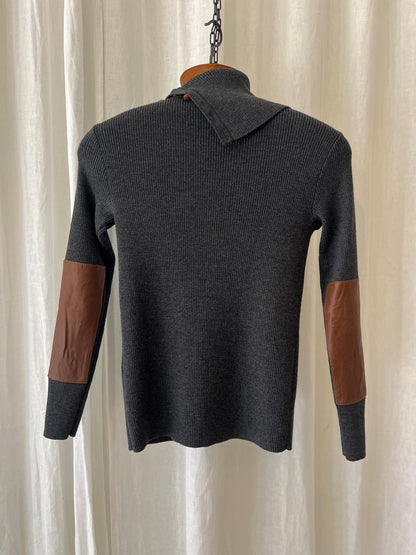Polo Ralph Lauren Merino Wool Sweater – Asymmetric Collar – Preloved