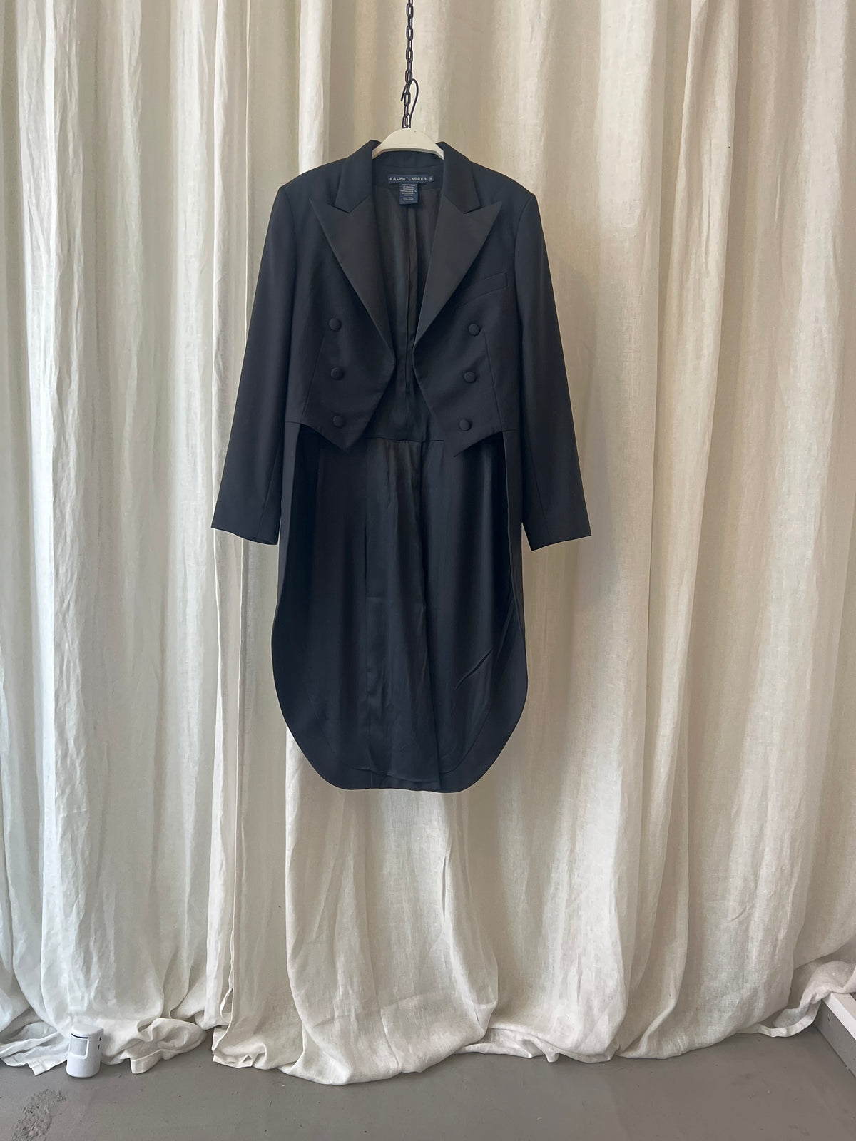 VINTAGE RALPH LAUREN — Wool Tuxedo Tailcoat