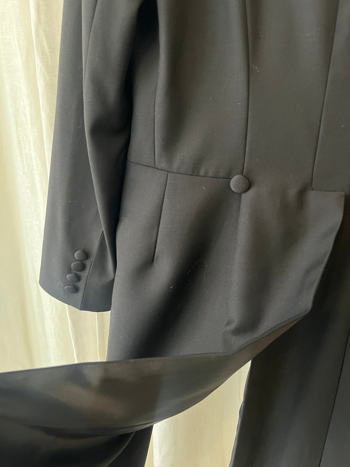VINTAGE RALPH LAUREN — Wool Tuxedo Tailcoat