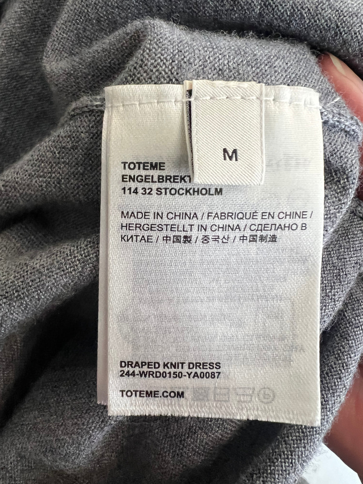 TOTEME — Draped Knit Dress