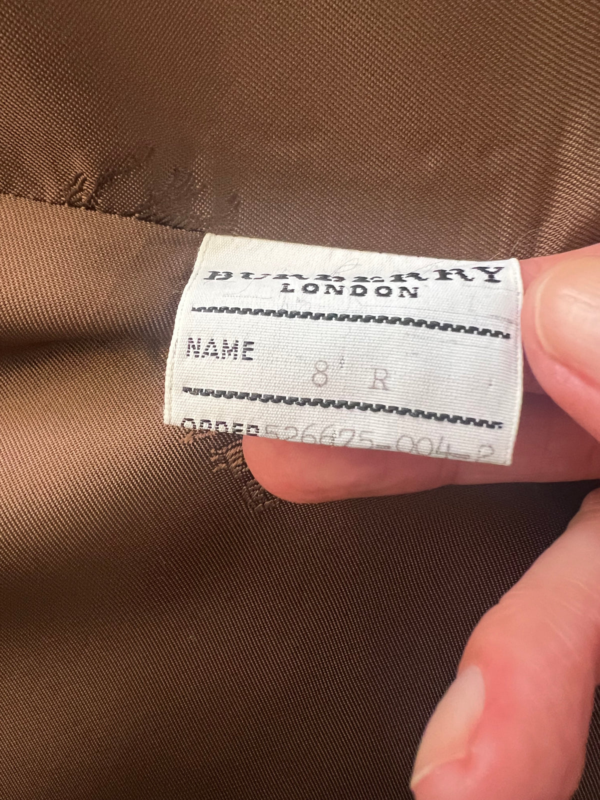 BURBERRY LONDON — Striped Cropped Trench Cape