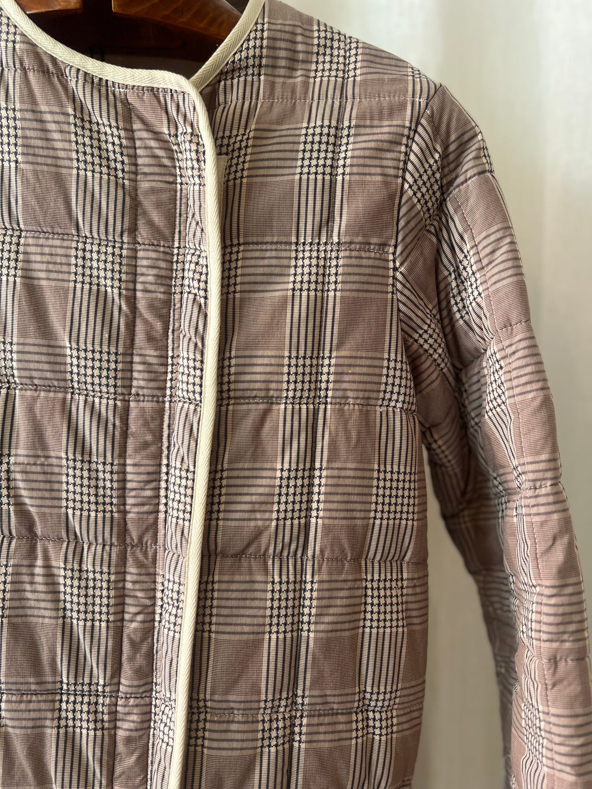 SEE BY CHLOÉ — Reversible Quilted Check Coat