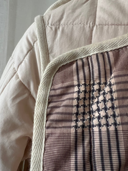 SEE BY CHLOÉ — Reversible Quilted Check Coat