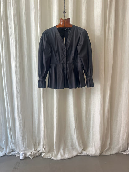 CALIBAN — Sculpted Peplum Blouse