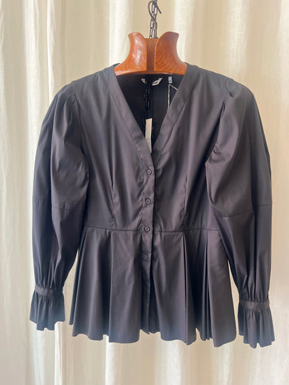 CALIBAN — Sculpted Peplum Blouse