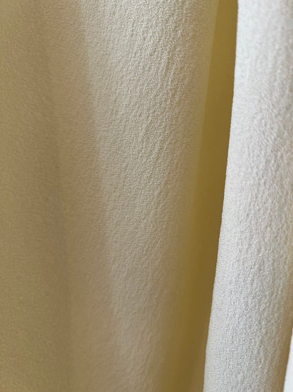 TOTEME Gathered Silk Maxi Dress – Soft Yellow