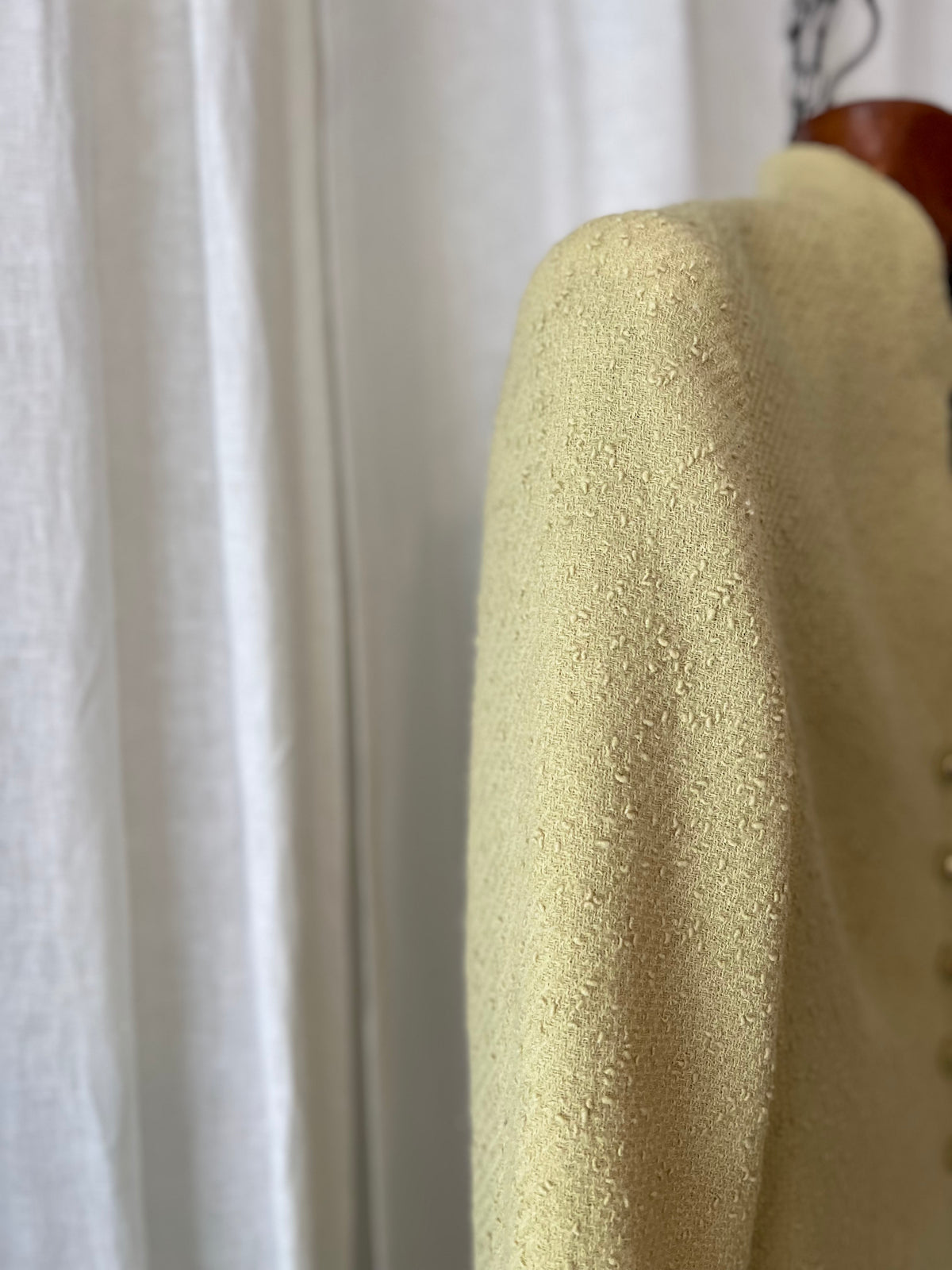 Louis Féraud Vintage Virgin Wool Bouclé Jacket – Lime Green / Pistachio