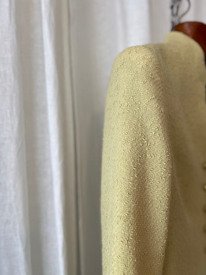 Louis Féraud Vintage Virgin Wool Bouclé Jacket – Lime Green / Pistachio