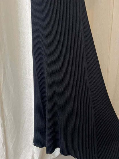 Samsøe Samsøe Ribbed Polo Midi Dress – Black