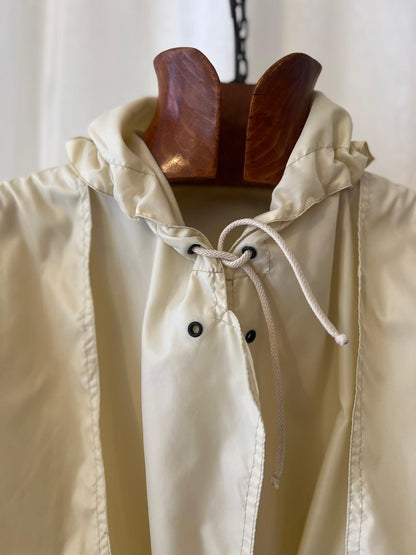 Trussardi – Butter Yellow Hooded Raincoat - Vintage
